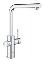 Vorschau: GROHE Blue Home Starter Kit, Küchenarmatur mit ausziehbarerem L-Auslauf chrom 31539000 