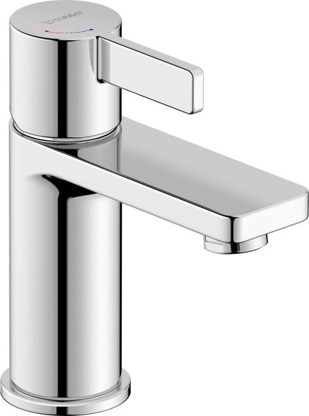 Duravit D-Neo Einhebel-Waschtischmischer S Fresh-Start ohne Zugstangen-Ablaufgarnitur, chrom DE1011002010