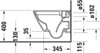 Vorschau: Duravit D-Neo Wand-WC 48x37cm, HygieneGlaze, rimless, Durafix, weiß