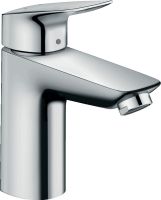 Vorschau: Hansgrohe Logis Einhebel-Waschtischmischer 100 mit Push-Open Ablaufgarnitur, chrom