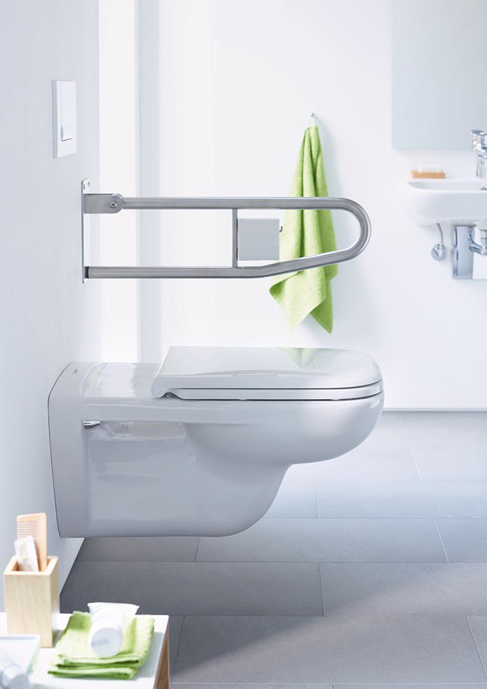 Duravit DCode WandWC 70x36cm, eckig, barrierefreie Ausführung, weiß
