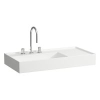 Laufen Kartell Waschtisch mit Ablage rechts 90x46cm weiß