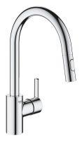 Vorschau: Grohe Feel Einhand-Spültischbatterie mit herausziehbarer Dual-Spülbrause