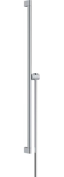 Hansgrohe Unica Duschstange S Puro 90cm mit Easy Slide Handbrausehalter, chrom