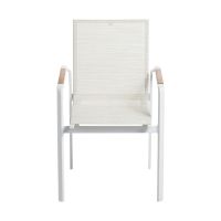 Vorschau: KETTLER DINING DIAMOND Stapelsessel weiß matt beige 0103902-5800