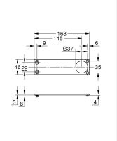 Vorschau: Grohe Allure Gravity Dekorplatte für S-Size Waschtischarmatur 104742