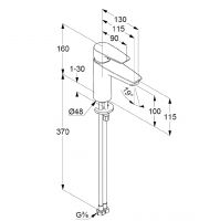 Vorschau: Kludi Pure&Solid Waschtisch-Einhandmischer 100, chrom