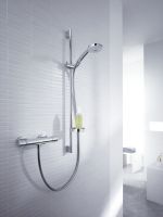 Hansgrohe Croma 100 Brausesystem Aufputz Multi mit Ecostat Comfort Thermostat, 65cm, chrom 27086000