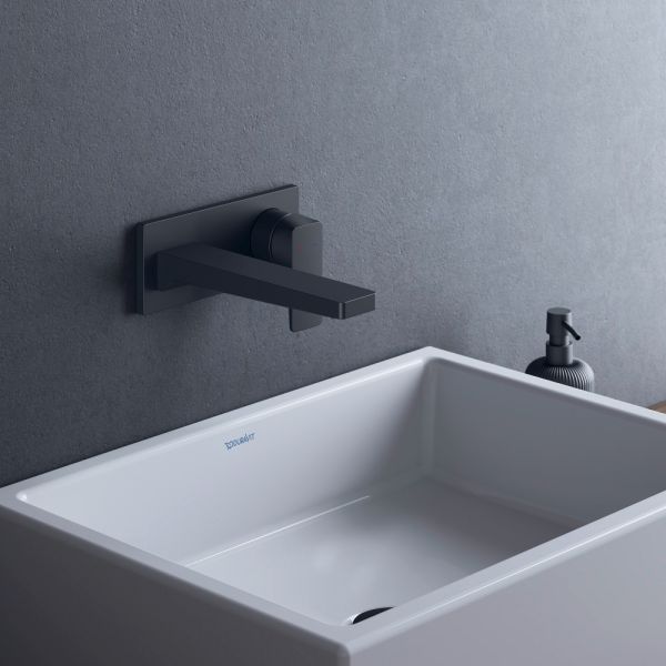 Duravit Manhattan Einhebel-Waschtischarmatur Unterputz für Wandmontage, schwarz MH1070004046