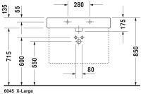 Vorschau: Duravit Vero Waschtisch 80x47cm, 1 Hahnloch, mit Überlauf, WonderGliss, geschliffen, weiß 04548000271