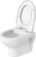 Vorschau: Duravit No.1 Wand-WC Set inkl. WC-Sitz mit Absenkautomatik, 48x36,5cm, oval, rimless, weiß