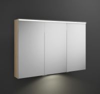Burgbad Eqio LED-Spiegelschrank 140x80cm mit Waschtischbeleuchtung