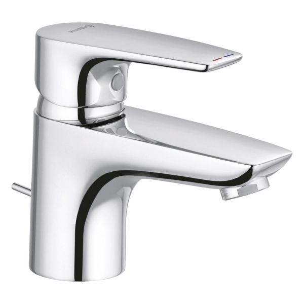 Kludi Pure&Solid Waschtisch-Einhandmischer 60 mit Ablaufgarnitur, chrom 343850575 