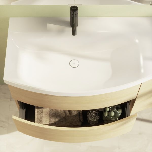 Burgbad Sinea 3.0 Waschbecken, Auszug unten