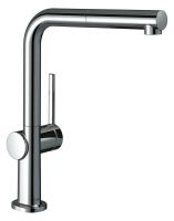 Vorschau: Hansgrohe Talis M54 Spültischmischer 270 Eco 1jet, mit Ausziehauslauf, chrom 72845000