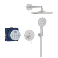 Grohe Essence Duschsystem Unterputz mit Rainshower Mono 310, supersteel 25287DC0