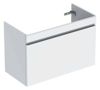 Geberit Renova Plan Unterschrank für Waschtisch mit 1 Schublade und 1 Innenschublade, Breite 75cm weiß