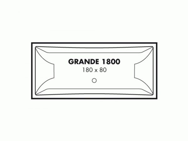 Polypex GRANDE 1800 Rechteck-Badewanne 180x80cm
