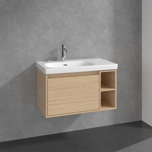 Villeroy&Boch Skyla Waschtischunterschrank C78800 80cm, offenes Fach rechts C78800VJ nordic oak