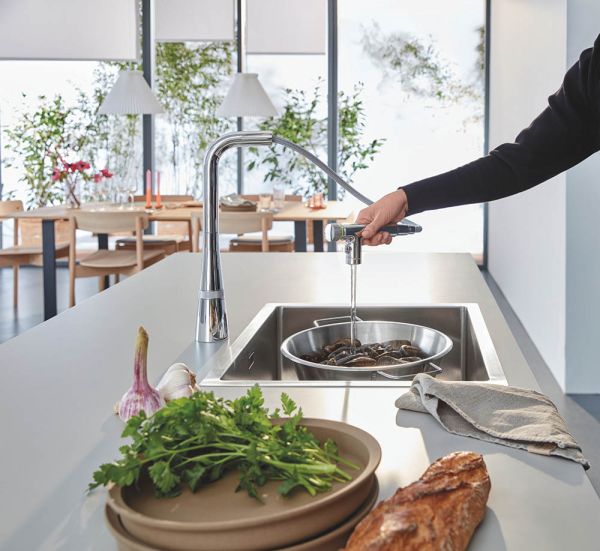 Grohe Zedra SmartControl Spültischbatterie mit herausziehbarer Dual Spülbrause