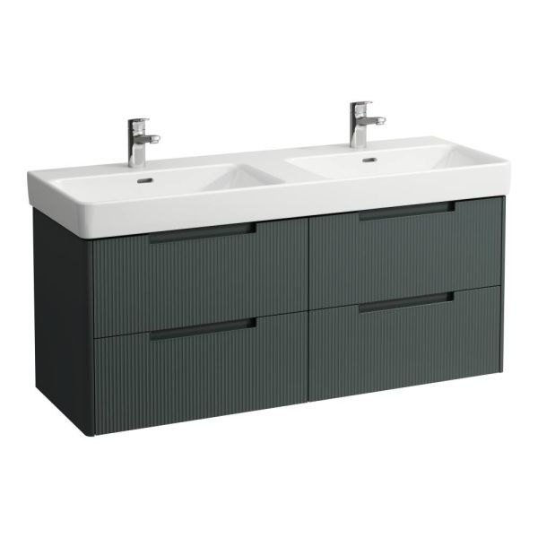 Laufen Juna Unterbau 127cm für Doppelwaschtisch Pro S H814968 verkehrsgrau