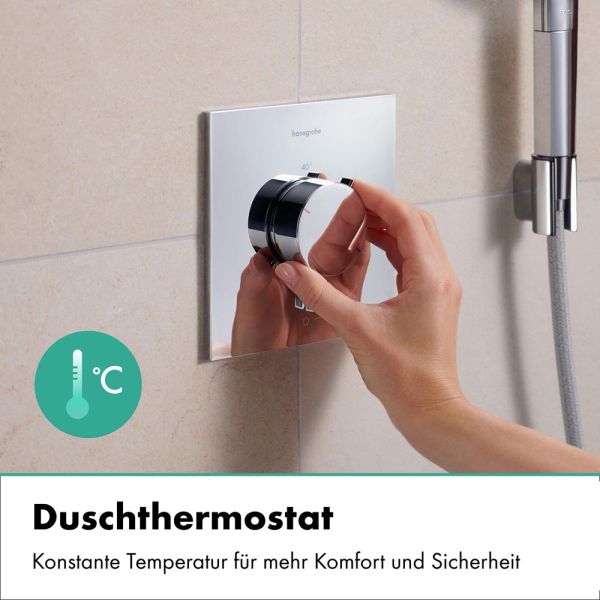 hansgrohe Ecostat Comfort E Thermostat Unterputz 1 Funktion, chrom