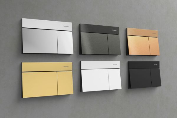 hansgrohe iFrame Element E Betätigungsplatte, eckig, für 2-Mengen-Spülung