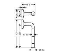 Vorschau: Axor Universal Circular Toilettenpapierhalter 