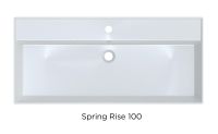 Vorschau: RIHO Spring Rise Waschtisch mit Unterschrank 100x46cm und Spiegelschrank, 1 Hahnloch, 2 Schubladen