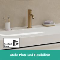 Vorschau: Hansgrohe Tecturis S Waschtischarmatur 110 CoolStart wassersparend+ mit Zugstange, brushed bronze