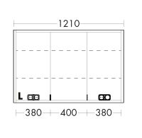 Vorschau: Burgbad rl20 Spiegelschrank 121x80cm mit Lichtrahmen Vorschau: Burgbad rl20 Spiegelschrank 121x80cm mit Lichtrahmen