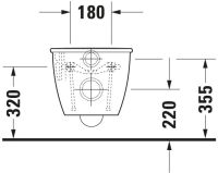 Vorschau: Duravit Darling New Wand-WC 54x36,5cm, rund, weiß 2545090000