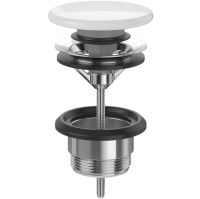 Villeroy&Boch Push-Open Ventil mit keramischer Abdeckung, weiß 6817001