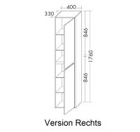 Vorschau: Burgbad Devio Hochschrank 176x40cm