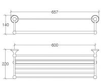 Vorschau: lineabeta VENESSIA Handtuchablage 66cm