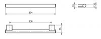 Vorschau: Avenarius Serie 390 Wannengriff 300mm, chrom