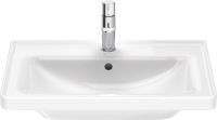 Vorschau: Duravit D-Neo Waschtisch rechteckig 65x48cm, mit Überlauf, mit Wondergliss, weiß 23676500001