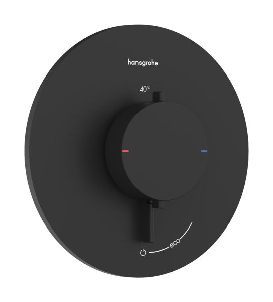 hansgrohe Ecostat Comfort S Thermostat Unterputz 1 Funktion, schwarz matt