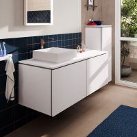 Vorschau: hansgrohe Xilesa E Waschtischunterschrank 137,5x55cm für Konsole mit 2 Schubkästen & Grifffuge