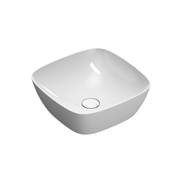 Catalano Alvea Aufsatzwaschtisch 40x40cm, weiß CataGlaze+ 0622400001