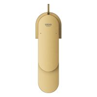 Vorschau: Grohe Plus Einhand-Waschtischbatterie, S-Size, Zugstangen-Ablaufgarnitur, cool sunrise gebürstet
