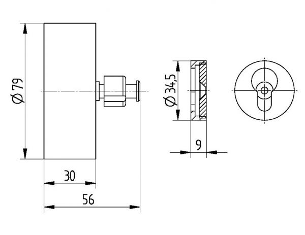 Avenarius Universal Wäscheleine runde Form ausziehbar bis 2,5m, chrom