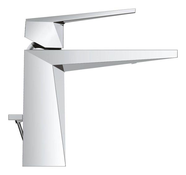 Grohe Allure Brilliant Einhand-Waschtischbatterie M-Size mit Vanilla Noir Caesarstone Griff-Einlage