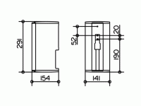 Vorschau: Keuco Plan Mehrfach-Toilettenpapierhalter, Rollenbreite 100mm, chrom/schwarz