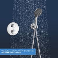 Vorschau: Grohe Precision Duschsystem rund mit Thermostat, Vitalio Comfort Kopfbrause 25cm, chrom
