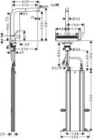 Vorschau: Hansgrohe Aquno Select M81 Küchenarmatur 250, Ausziehauslauf, 2jet, sBox