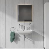 Vorschau: Duravit ME by Starck Waschtisch 60x40cm, mit Hahnloch und Überlauf, WonderGliss, weiß 23436000001