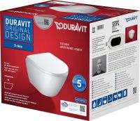 Vorschau: Duravit D-Neo Wand-WC Set inkl. WC-Sitz mit Absenkautomatik, 48x37cm, rimless, weiß 45880900A1