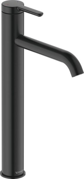 Duravit C.1 Einhebel-Waschtischmischer XL ohne Zugstangen-Ablaufgarnitur, schwarz, C11040002046