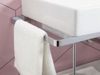 Vorschau: Duravit DuraSquare Metallkonsole bodenstehend/Wandmontage zu Waschtisch 235660, chrom